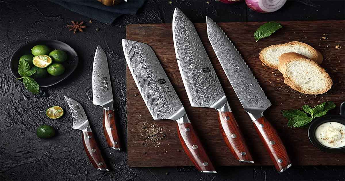 coltelli cucina acciaiio damasco